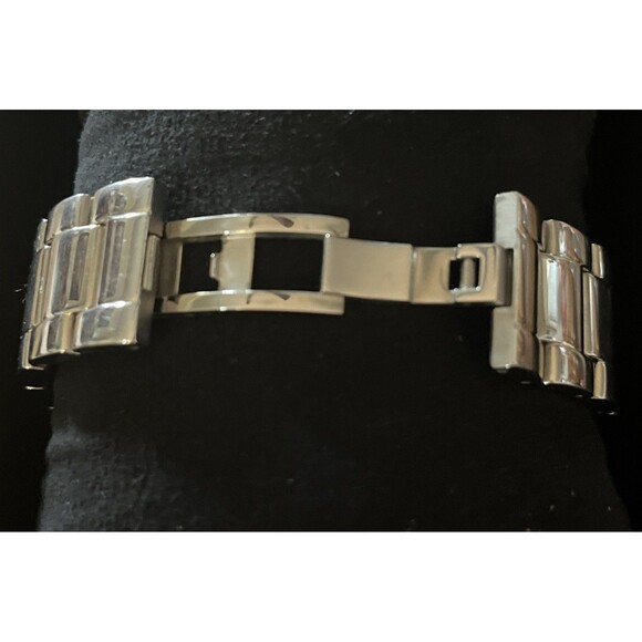 Silpada Finishing Touch Watch Stainless Steel Cubic Zirconia Retired Plus Links - Picture 6 of 10